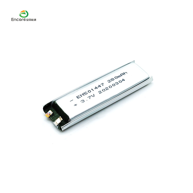 280mah 3.7v లి-పాలిమర్ లిపో బ్యాటరీ