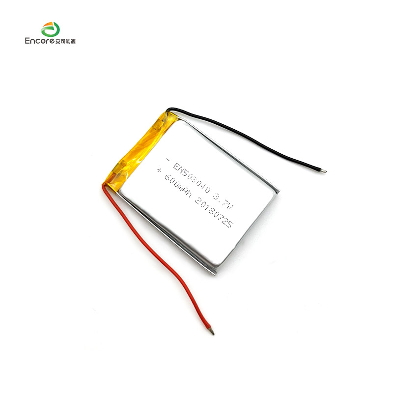 3.7V 600mah Lipo బ్యాటరీ