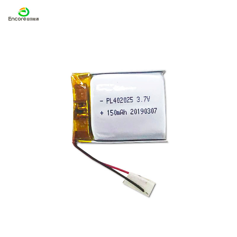 402025 150mAh 3.7v రీఛార్జ్ చేయగల లిపో బ్యాటరీ