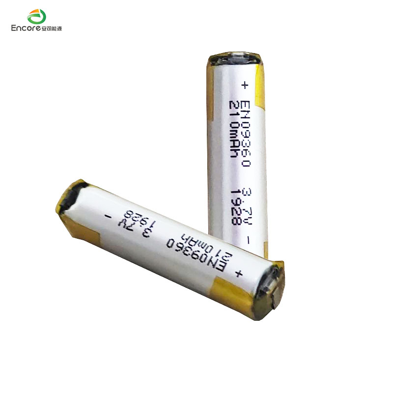 పునర్వినియోగపరచదగిన 3.7v 210mah బ్యాటరీ